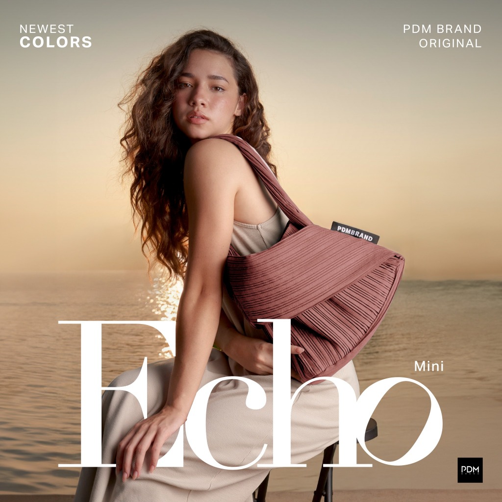 PDM กระเป๋าสะพาย ผ้าพลีท Echo Mini