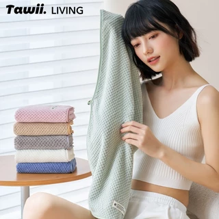 Tawii. ผ้าเช็ดตัว 35*75cm ผ้าขนหนู เนื้อนุ่ม ผ้าเช็ดผม ซับน้ำดีขนไม่หลุด ไมโครไฟเบอร์