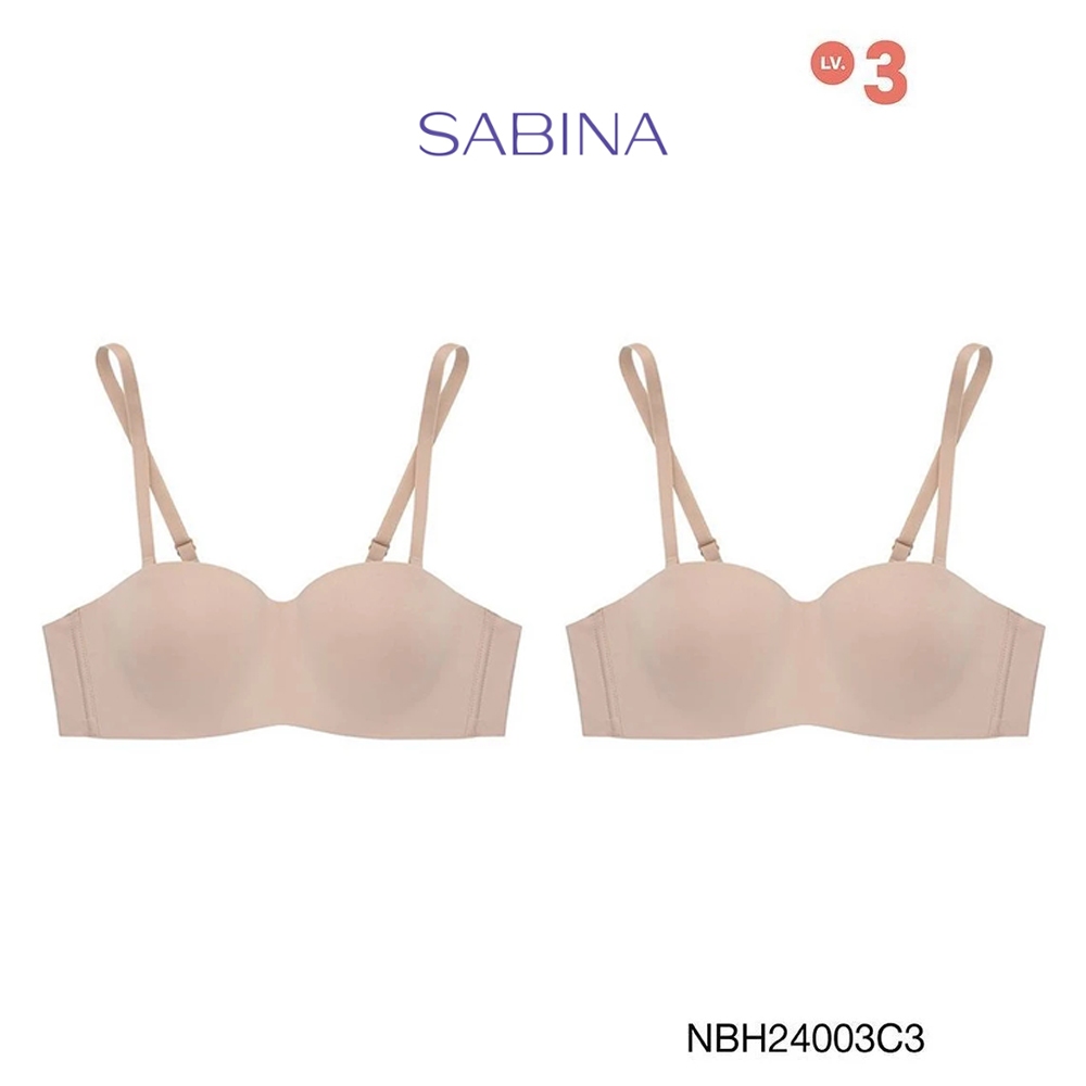 Sabina เสื้อชั้นใน (Set 2 ชิ้น) [Online Exclusive] Soft Doomm Level 3 เสื้อชั้นใน มีโครง รหัส NBH24003C3 – สีเนื้อเข้ม – โปรปัง