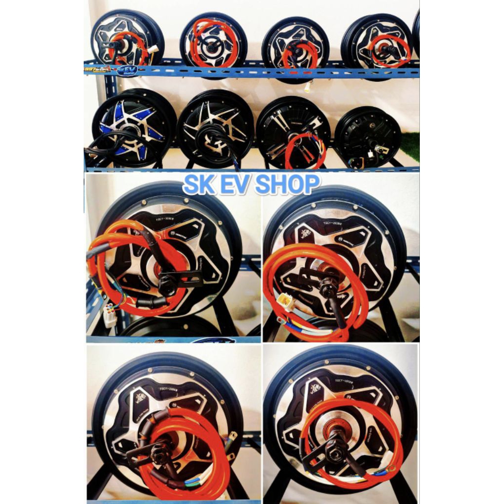 YM Motor 10นิ้ว 1000-2000-2500-3000W tts สำหรับรถจักรยานไฟฟ้า และมอเตอร์ไซว์ไฟฟ้า "พร้อมจัดส่งในไทย