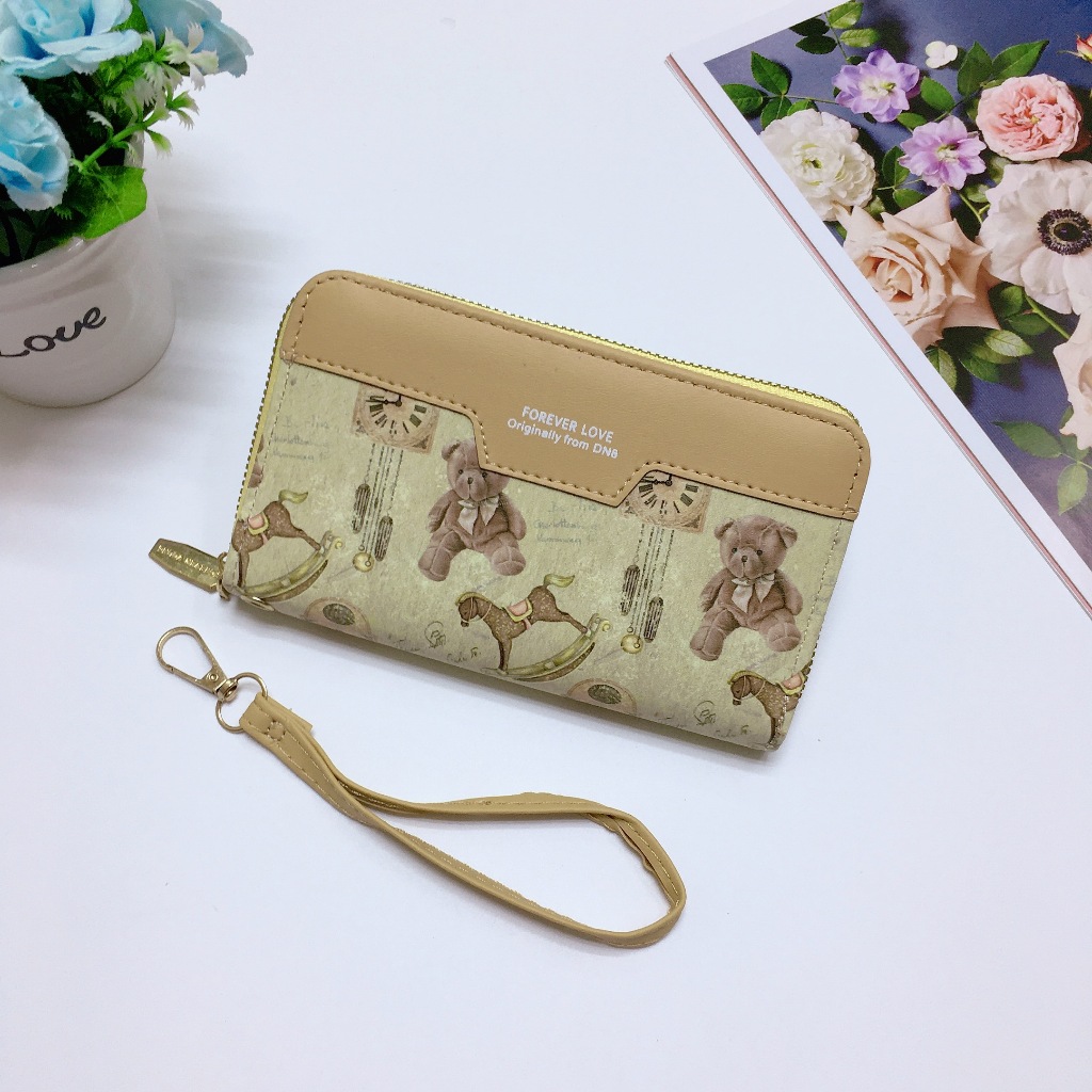 DD061#กระเป๋าสตางค์ราคาถูก36฿กระเป๋าสตางค์ใบกลางมีช่วงใส่บัตรงทั้งหมด4ช่อง 📌วัดสุด:หนังPU รุ่นใหม่ - รูปที่ 3