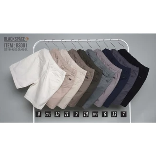 ⚡GW⚡BS001 กางเกงขาสั้น ผู้ชาย เอวยืด ผ้ายืด คอตต้อน สีพื้น ยาว 17-20 นิ้ว ไซส์ 30-42 Goodwin Brand