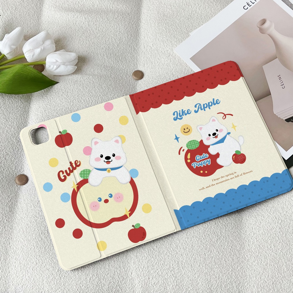 💫พร้อมส่ง💫เคสไอแพด วัสดุTPU Gen 11 Gen10 Gen9 10.2 ลายลูกหมาน้อยน่ารัก มีช่องเสียบปากกา Gen11 Air7 A