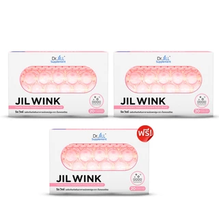 [ส่งฟรี] 2 แถม 1 JIL WINK ผลิตภัณฑ์เสริมอาหารบำรุงผิว ดร.จิล 60 แคปซูล 3 กล่อง จิลวิงซ์ ผิวกระจ่างใส นุ่มลื่นชุ่ม