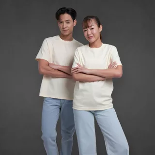 เสื้อโคตรเย็น Basic T-Shirt Ultra Cool Mynds รุ่น Regular โคตรเย็น สีครีม-Cream