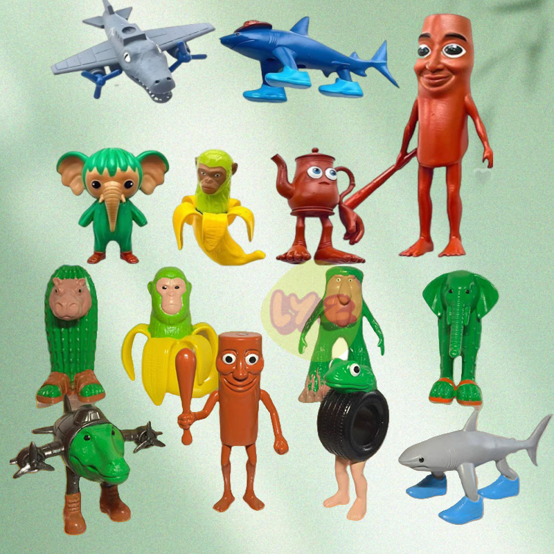 🔥จัดส่งภายใน24🔥ฟิกเกอร์แอ็คชั่นการ์ตูน 3D ทุงทุงซาฮูโร่ โมเดลฉลาม3ขา สำหรับเด็ก 3+