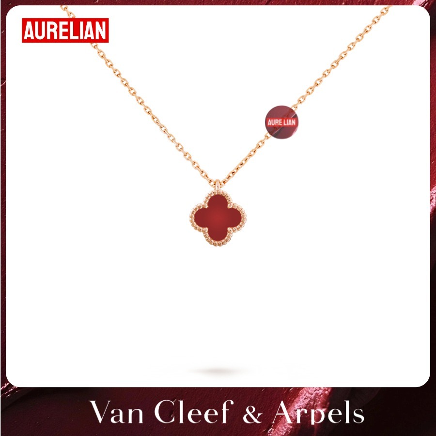 Aurelian™💯Van Cleef & Arpels Sweet Alhambra Necklace สร้อยคอ 18K Pink Gold