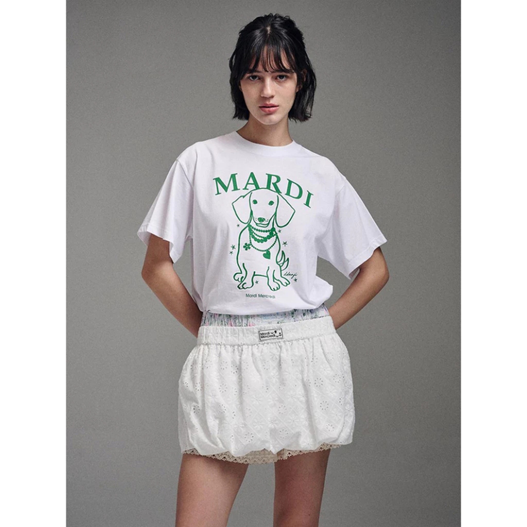 🔥เสื้อยืดคอกลมลายสุนัข Mardi Mercredi ของแท้⚡จัดส่งรวดเร็วภายใน 24 ชั่วโมง [ผ้าฝ้ายแท้] ลายน่ารักสุดๆ - รูปที่ 5