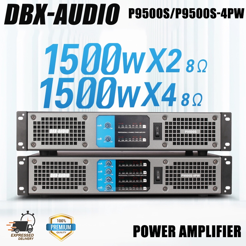 DBX-AUDIO P9500S / P9500-4PW เพาเวอร์แอมป์ (1500w*2/4) เพาเวอร์แอมป์, แอมพลิฟายเออร์ 2/4 ช่องktv hom