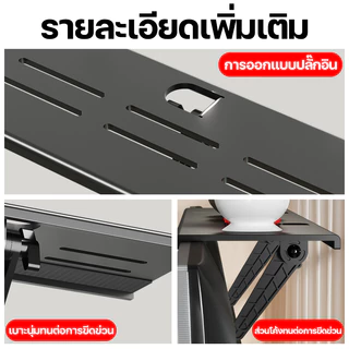 ชั้นวางของบนทีวี ชั้นวางกล่องTVติดผนังไม่ต้อง ไม่ต้องเจาะใช้งานได้กับทีวีทั้งหมดไม่ปิดกั้นหน้าจอ