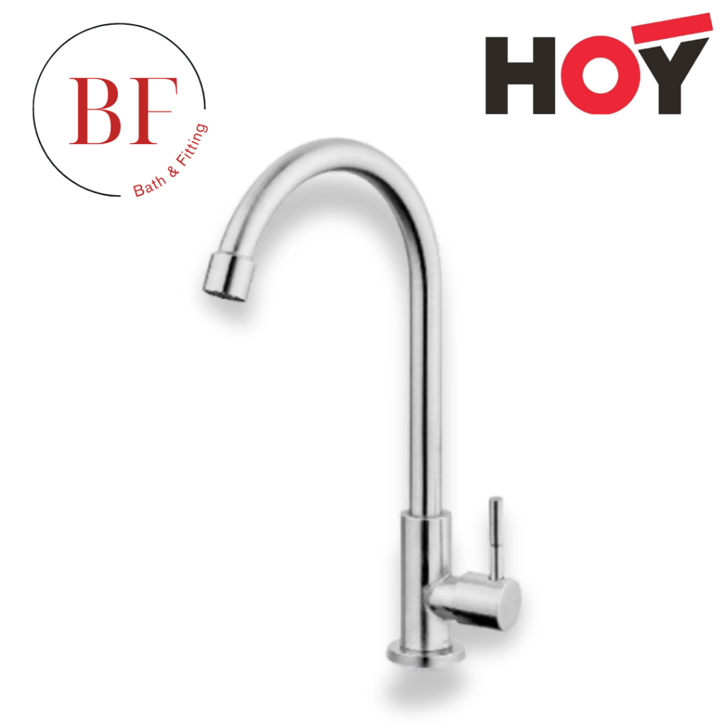 HFHOB-1000HY1 ก๊อกอ่างล้างจาน คอสวิง ท่อน้ำโค้ง แบบตั้งพื้น รุ่น 1000HY1