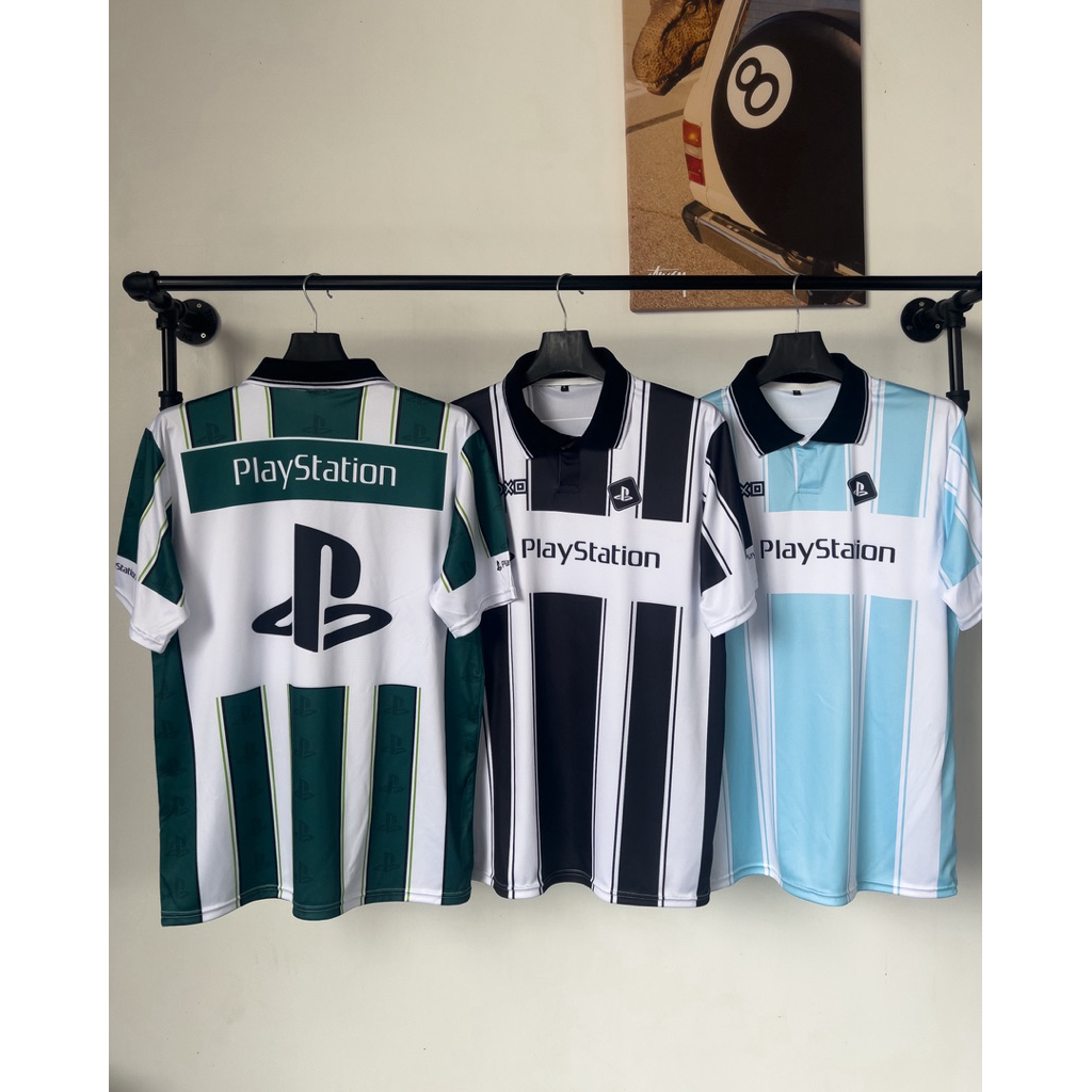 (PZX)เสื้อคอปก เสื้อพิมพ์ลาย สตรีทแฟชั่น