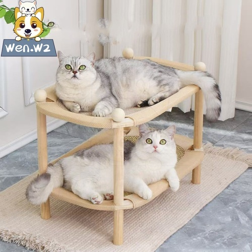 wen.W2 ที่นอนแมวแบบ2ชั้น วัสดุแข็งแรงรองรับน้ำหนักได้ดี เตียงนอนแมว