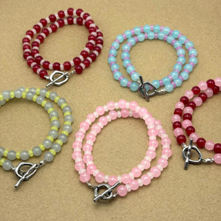 Piing me Necklace | สร้อยคอหินเทียม