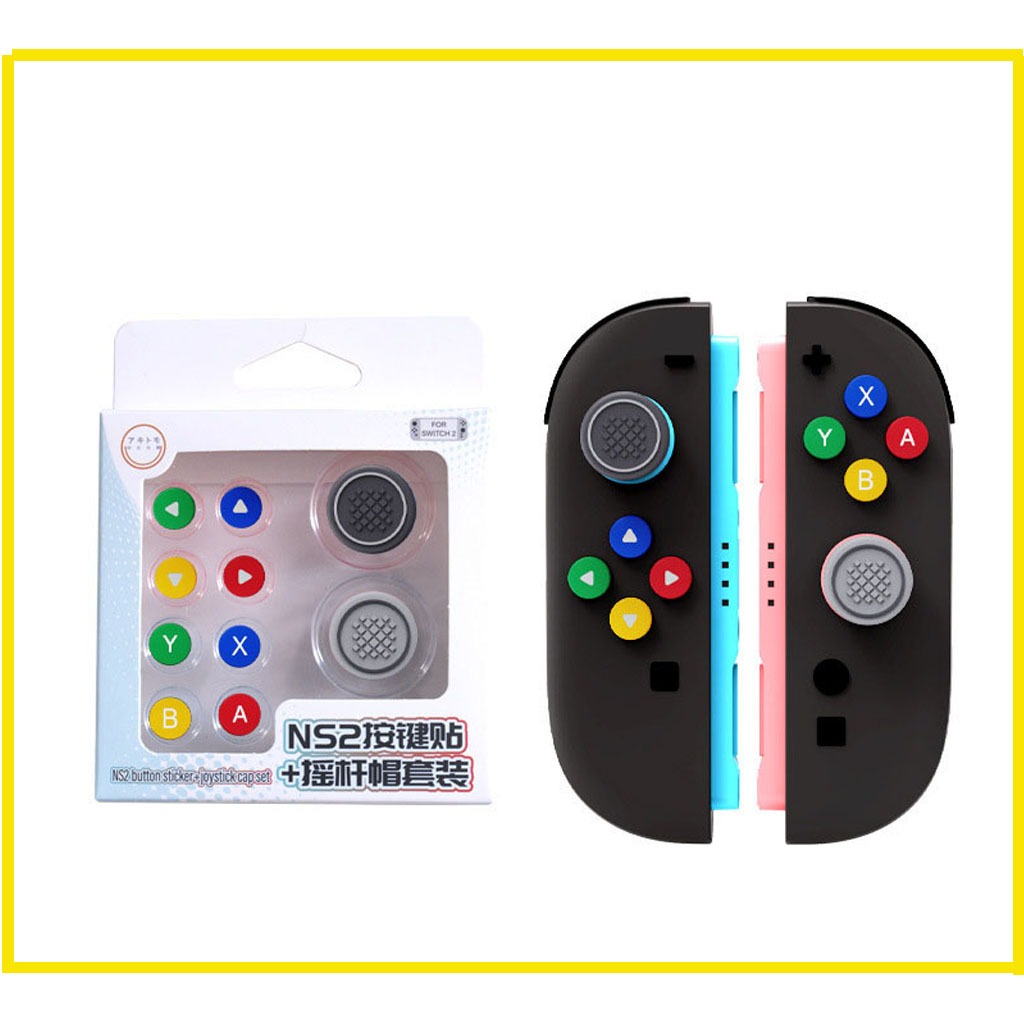 Switch2 ชุดฝาครอบปุ่มปุ่มทิศทาง ปุ่มซิลิโคนสี ฝาครอบจอยสติ๊ก  NS2 สีคลาสสิก  NS2 สีแดงและสีสีฟ้า