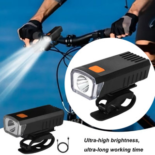 ไฟจักรยานแบบชาร์จ ยูเอสบี ใหม่ ไฟหน้าสว่างสําหรับขี่กลางคืน …