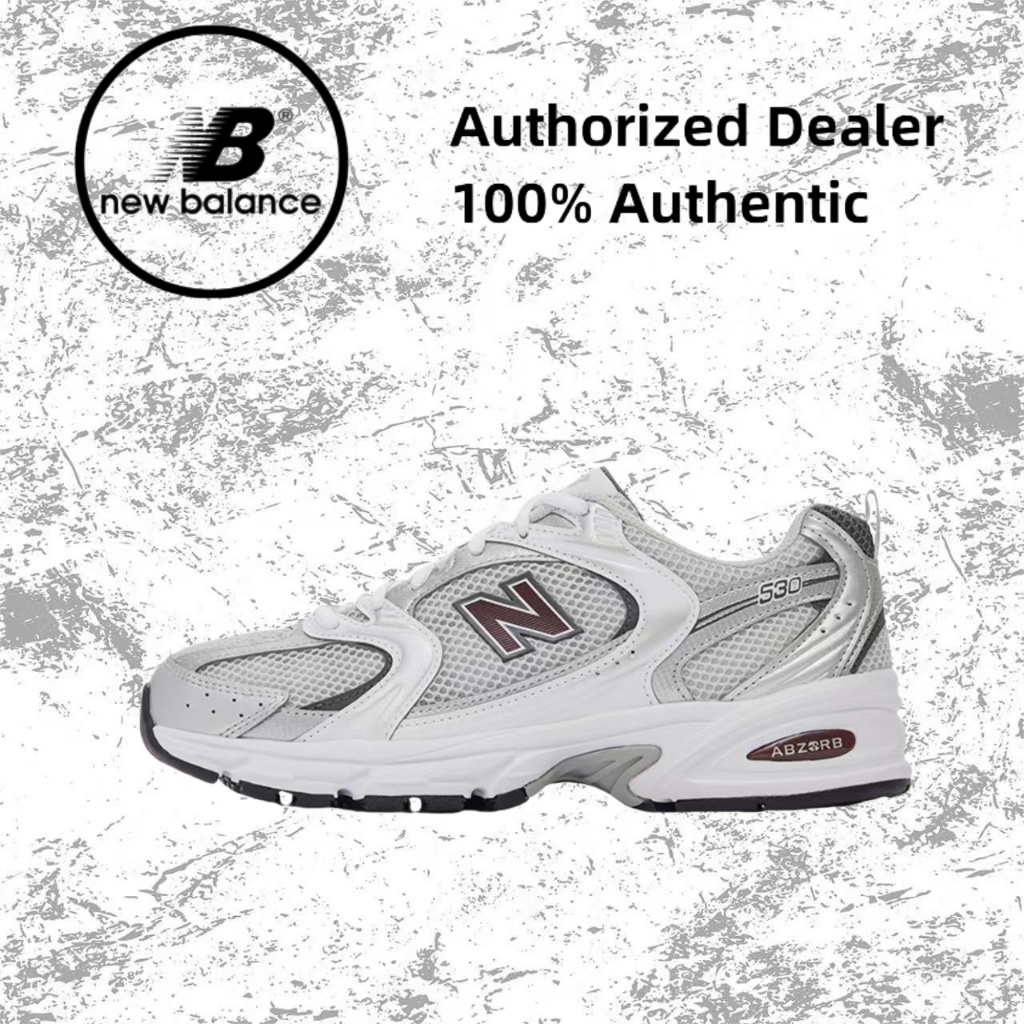 （ของแท้ 100 %）😍 New Balance  530 MR530GS ขาว/แดง/ดำ/สีน้ำตาล