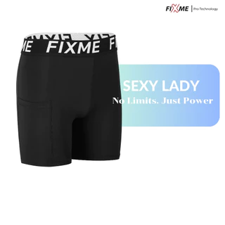 Lady กางเกงรัดกล้ามเนื้อขาสั้น สำหรับนักกีฬาโดยเฉพาะ กางเกงฟิตเนส