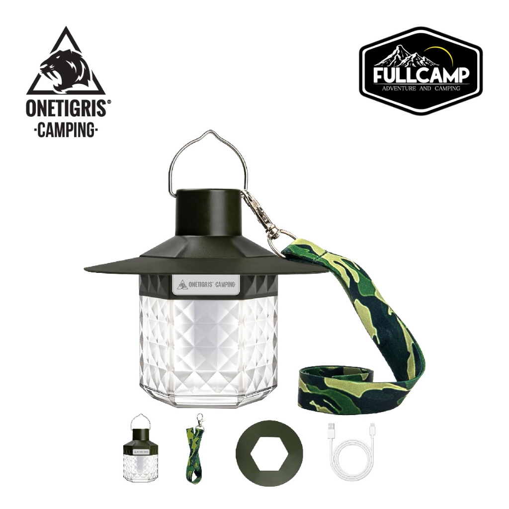 OneTigris LED Camping Lantern โคมไฟตั้งแคมป์  ไฟแคมป์ปิ้ง ไฟตกแต่ง ไฟแคมป์ปิ้ง ไฟ LED