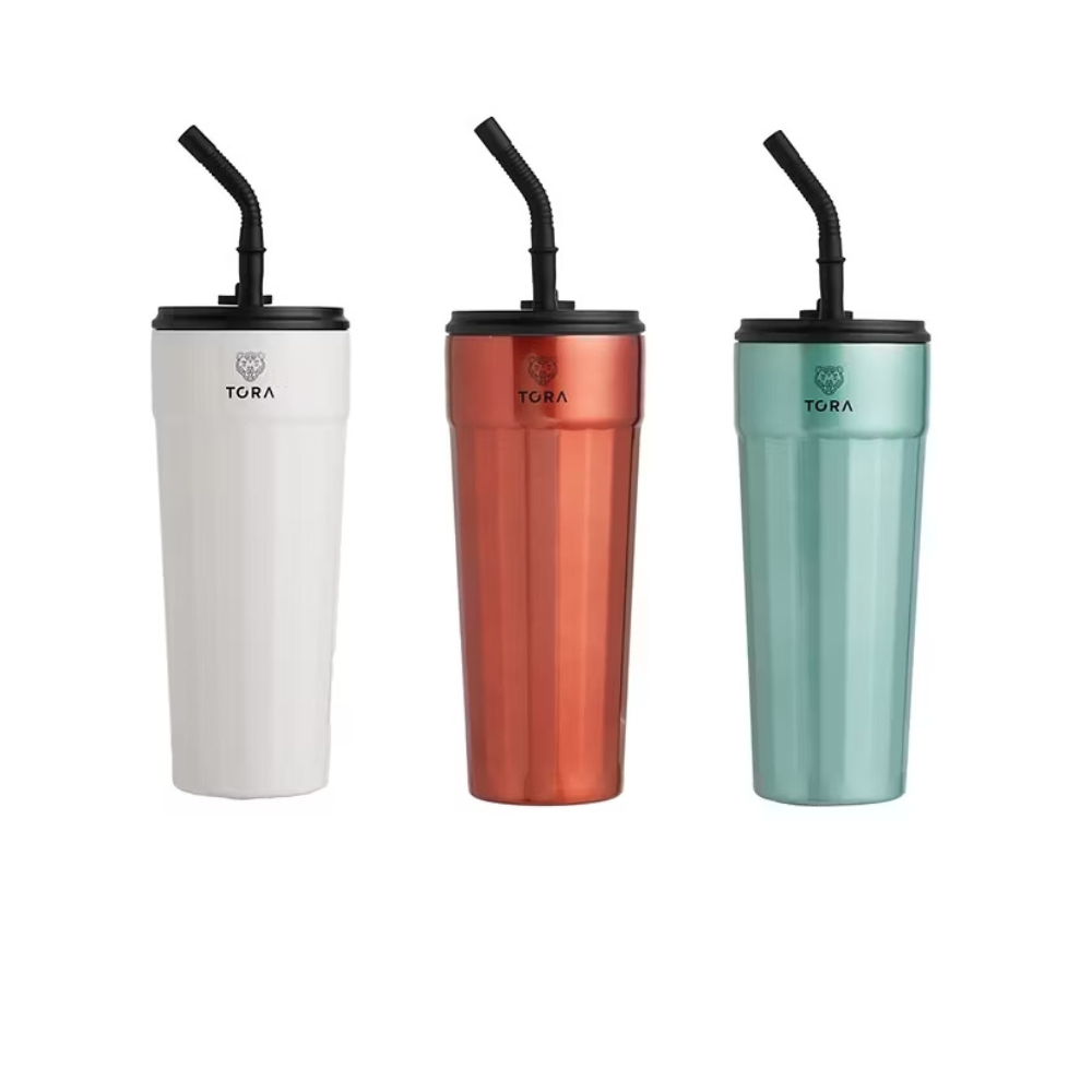 TORA แก้วน้ำสุญญากาศ พร้อมหลอด ALPS รุ่น RK4116  700 mL