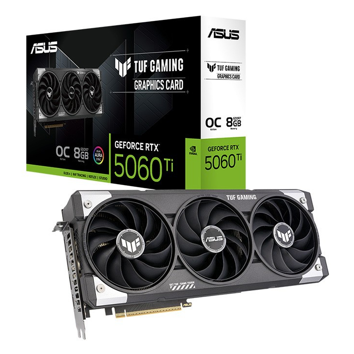 ASUS TUF GAMING GEFORCE RTX 5060 TI OC 8GB GDDR7 (TUF-RTX5060TI-O8G-GAMING)