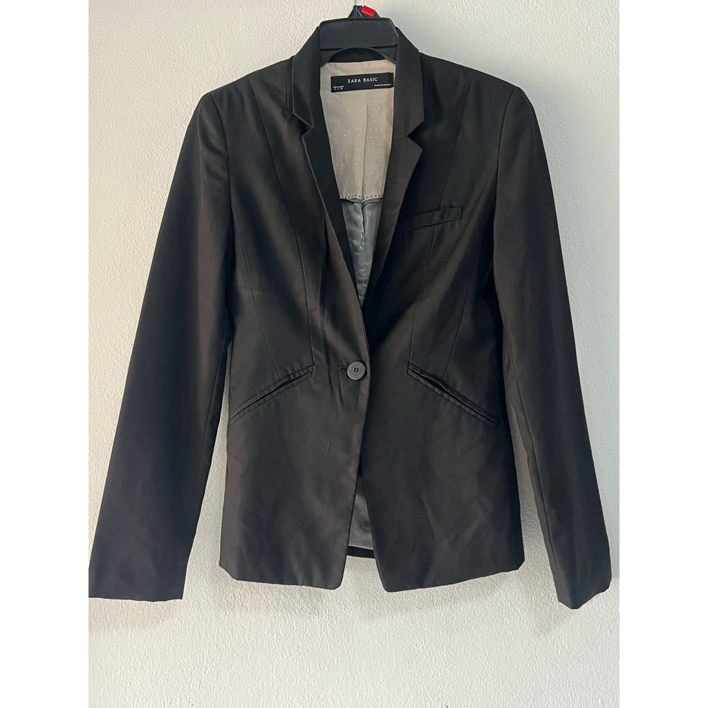 เสื้อสูทผู้หญิงสีดำ ZARA BASIC