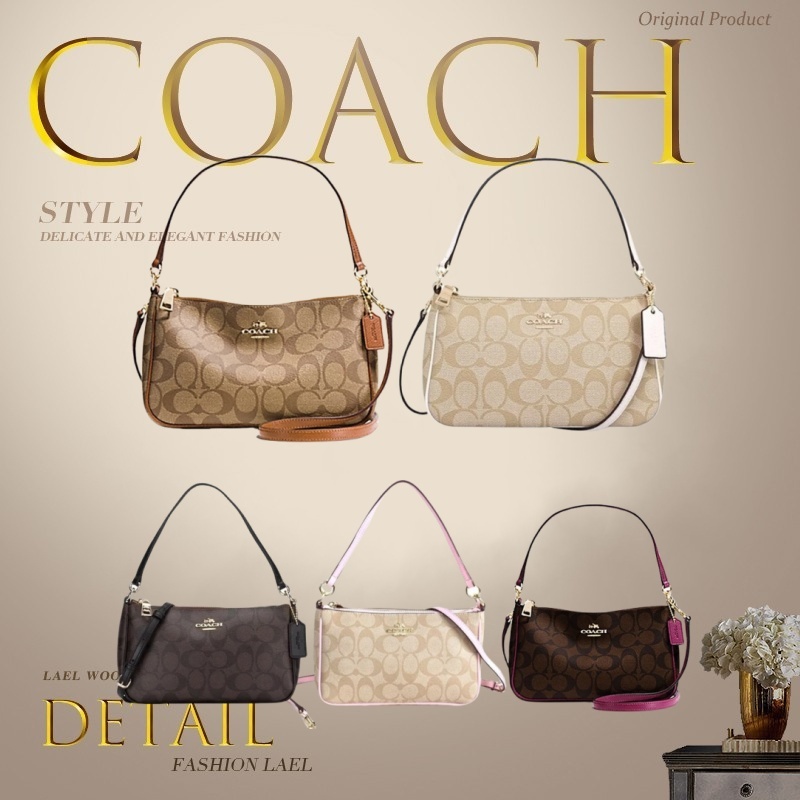 coach กระเป๋าผู้หญิง Classic Underarm Bag กระเป๋าสะพายข้าง กระเป๋าถือแบบเข้าชุด มีในสต๊อก F36674