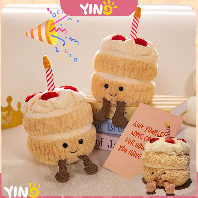 พร้อมส่ง ตุ๊กตา ตุ๊กตาเค้กวันเกิดจำลอง น่ารัก สร้างสรรค์ ของขวัญวันเกิด สําหรับเด็ก