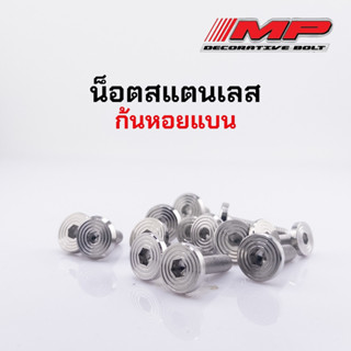 น็อตชุดสี น็อตเฟรม น็อตเปลือก M4 M5 M6 M8 M10 ก้นหอยแบน ราคา…