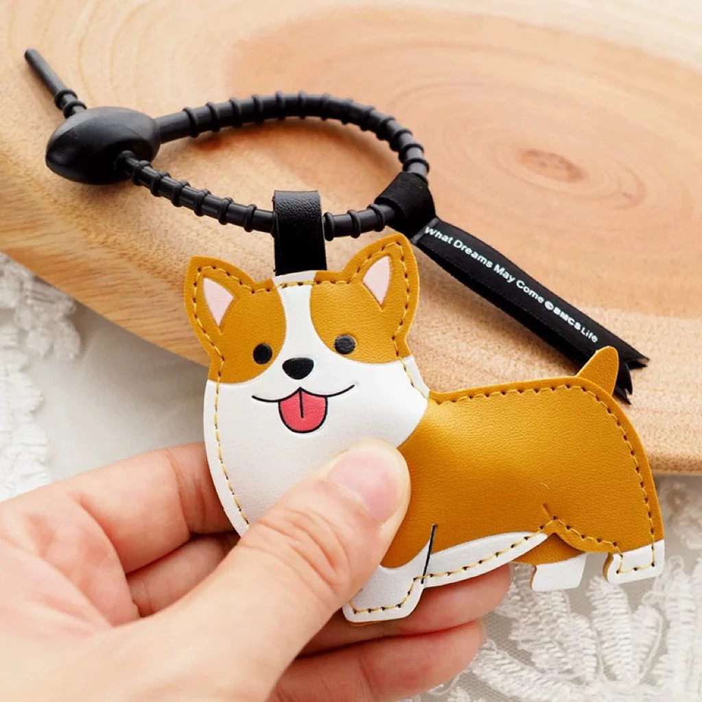 พร้อมส่ง!! ร้านไทย ส่งจากไทย ! พวงกุญแจหมา ที่ห้อยกระเป๋า ลายหมา ลายแมว พวงกุญแจหนัง tag แขวนกระเป๋า keychain kayring