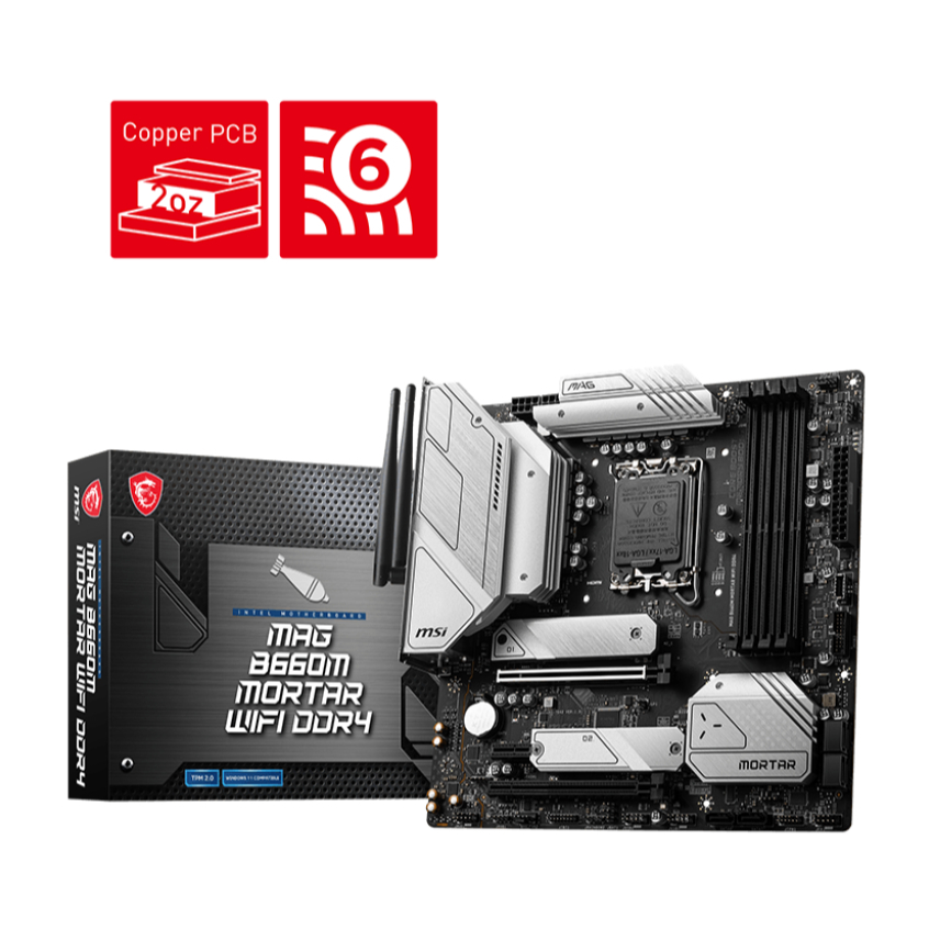 MAINBOARD (เมนบอร์ด) 1700 MSI MAG B660M MORTAR WIFI DDR4