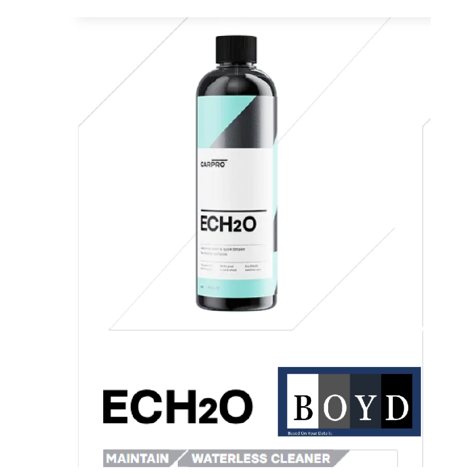 CARPRO ECH2O ผสม 1:10-15 เป็นสเปรย์เคลือบสีไฮบริด SiO2 ทำความสะอาดและเคลือบเงารถยนต์ได้อย่างง่ายดาย