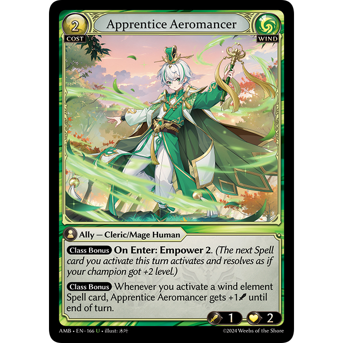 (EN-166U) Grand Archive TCG – Apprentice Aeromancer การ์ดเกมส์แกรนด์อาร์ไคฟ์