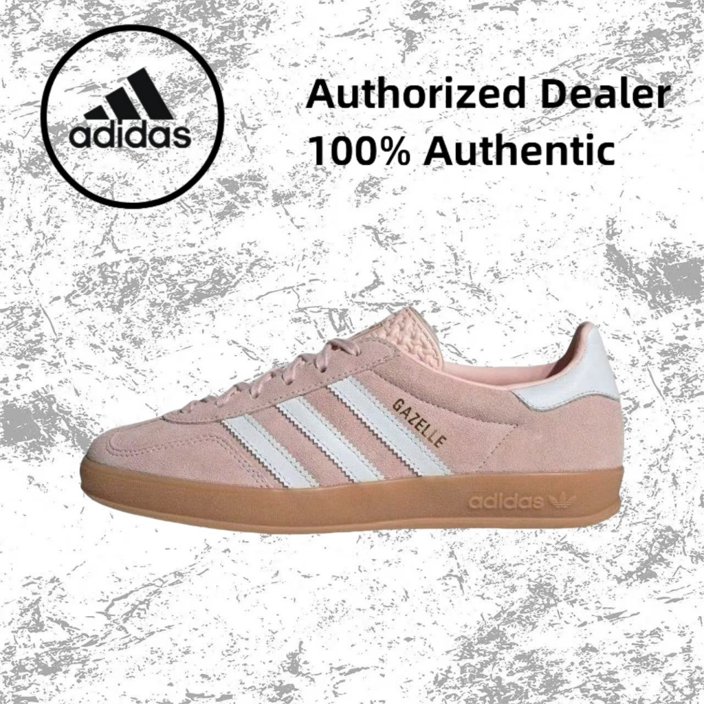 （ของแท้ 100 %）😍 adidas originals Samba OG IH5484 สีขาว/ชมพู/สีน้ำตาล