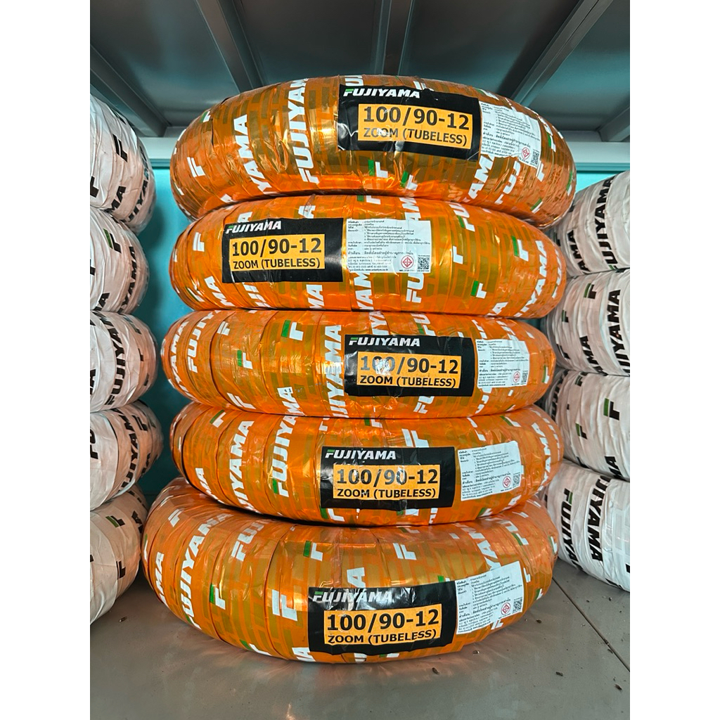 ยางนอกมอเตอร์ไซค์ FUJIYAMA  ZOOM (TUBELESS) (ไม่ใช้ยางใน) ขอบ12