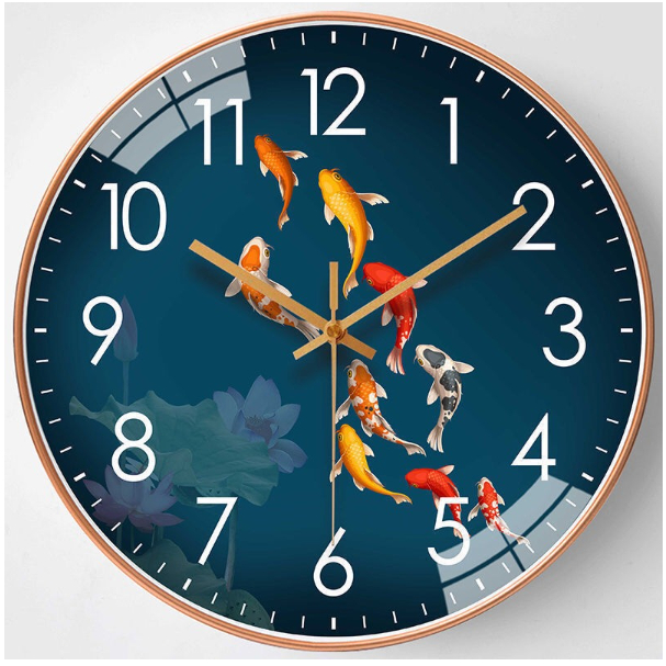 Silent wall clock, home living room wall quartz clock, bedroom wall watch, simple clock, modern crea