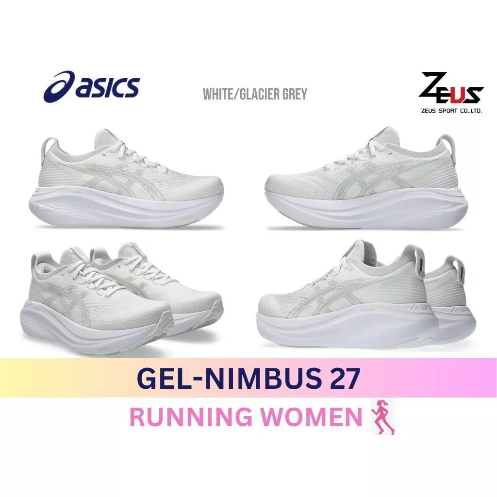ASICS GEL- NIMBUS 27 รองเท้าวิ่งผู้หญิง [RUNING WOMEN] MAX CUSHION Daily Shoes Running รองเท้าวิ่งที่ “นุ่มสบายที่สุด”