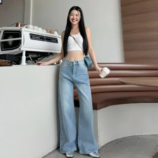 แต่งเฟด กลางใส่เก็บทรงสวย กางเกงยีนส์ทรงขากระบอก กระเป๋าหน้าหลัง