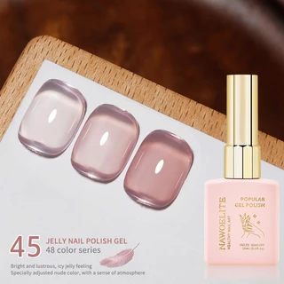Nawoelite สีเจล สีใส ใหม่ 48 สี ✨ สีใสเหมือนเยลลี่ เปลี่ยนลุคเล็บได้ทุกวัน สีใสทับซ้อนได้ สีหวานน้ำตาลทราย ✨ สีโปร่งแสง