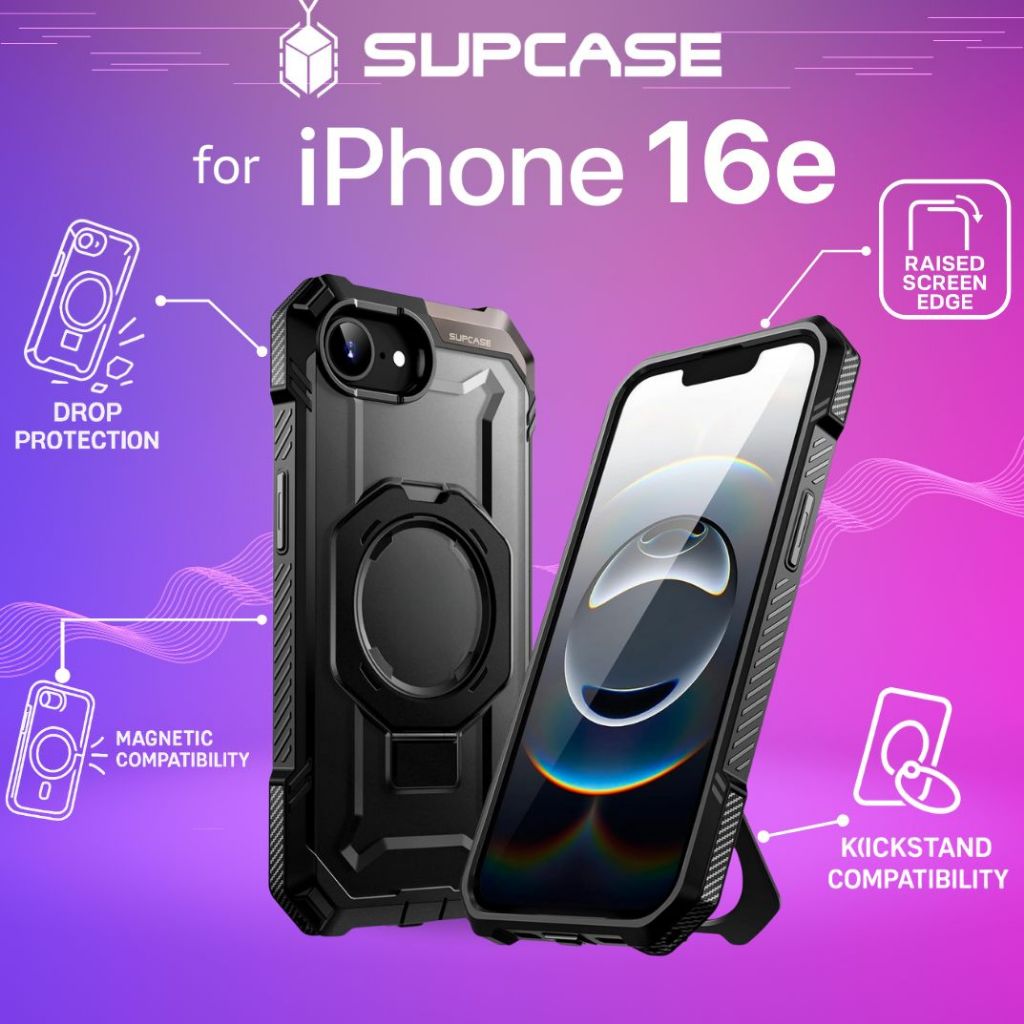(ส่งทันที) เคส SUPCASE Unicorn Beetle Grip สำหรับ iPhone 16e