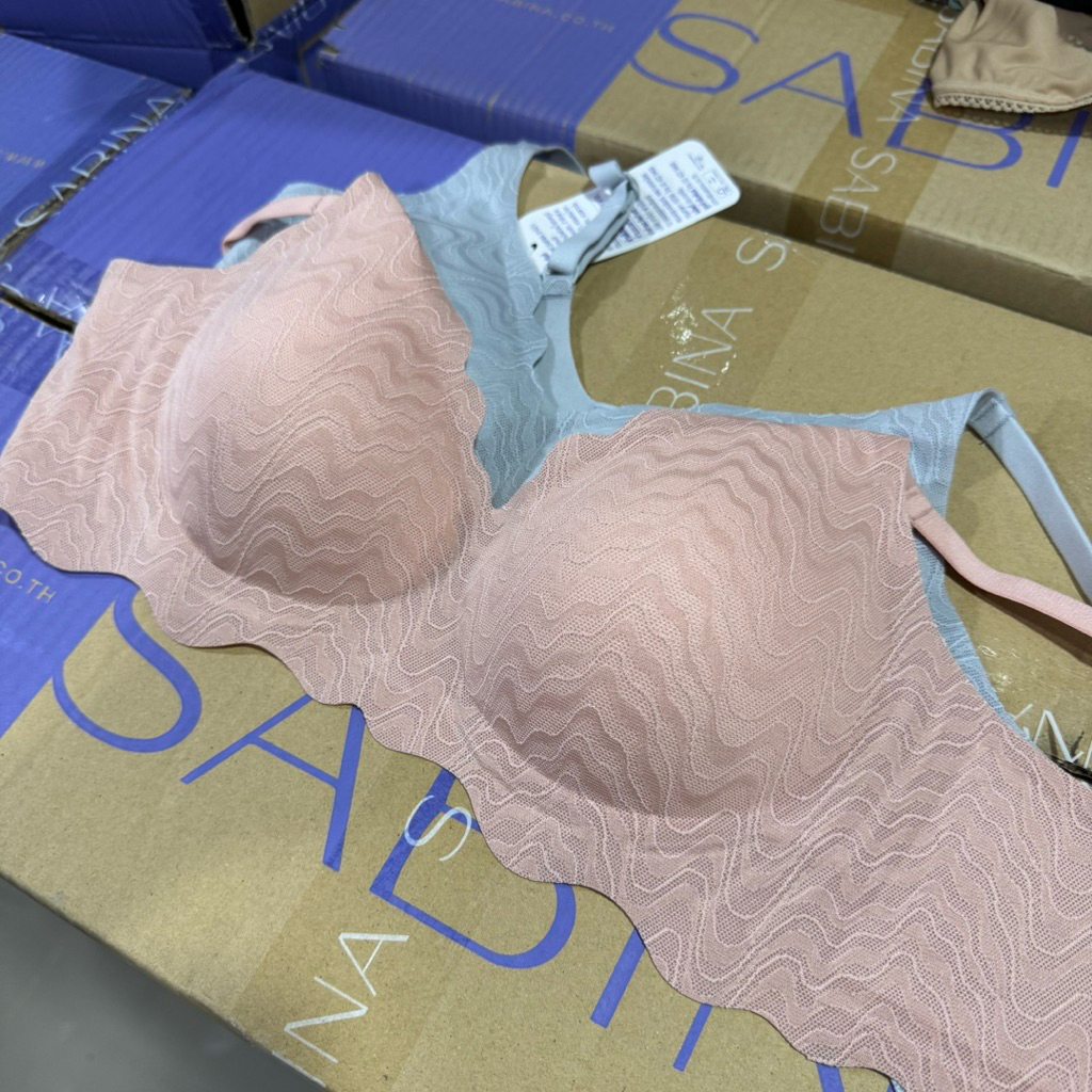 Sabina Habpy Pretty Perfect Level 1 เสื้อชั้นใน ไร้ตะเข็บ ไร้โครง รหัส HBU24002