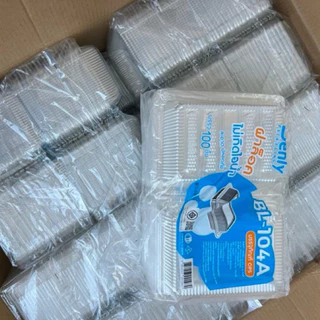 กล่องอาหาร BL-104A ฝาล็อคแน่น*(100ใบ)