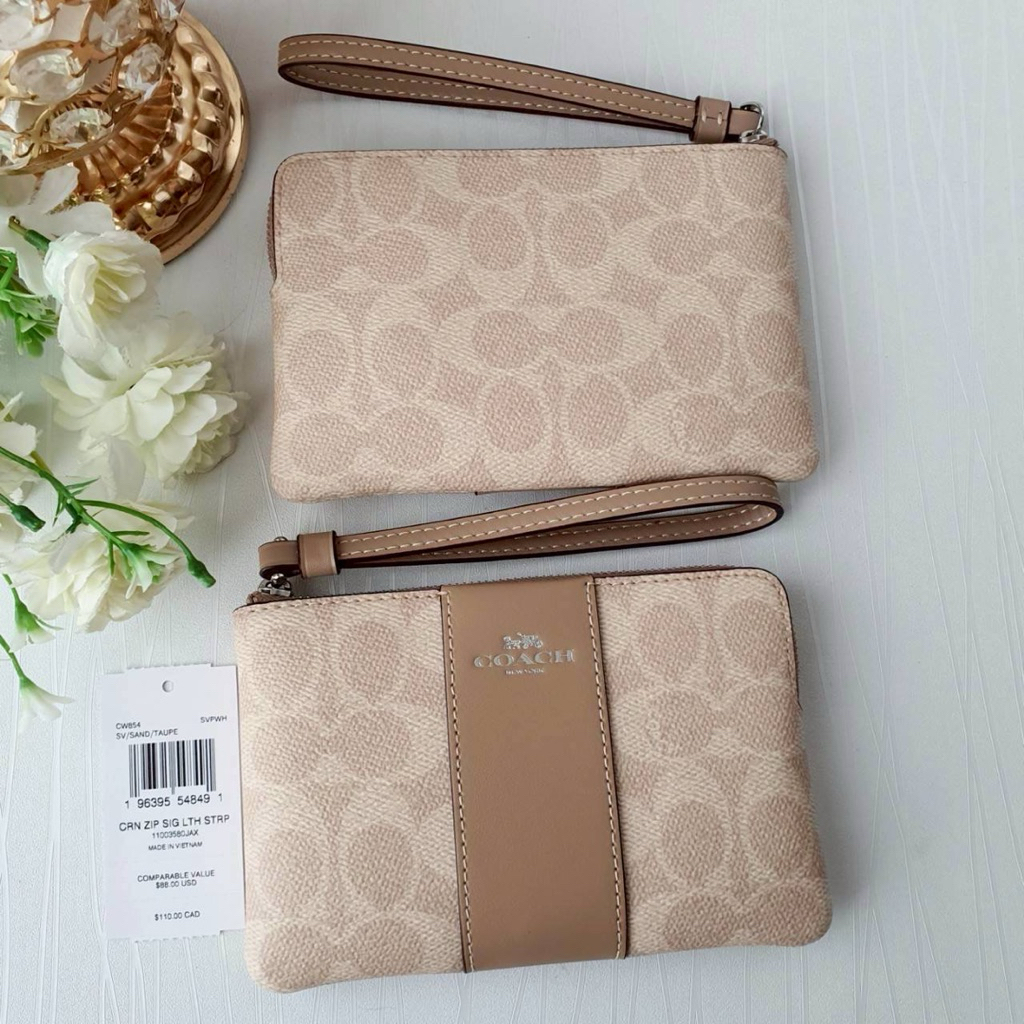 CORNER ZIP WRISTLET (COACH CW854 / CW964 )