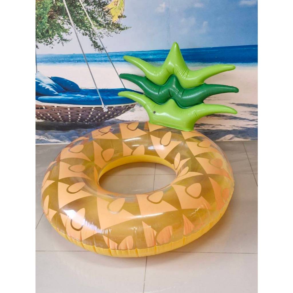 Sainteve ห่วงยางเป่าลม สับปะรด 120cm.(กล่อง) SY-A0731