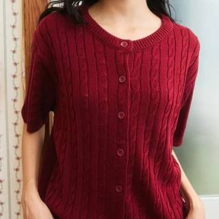 molly cardigans เปีย คาร์ดิแกน ไหมพรม คอกลม ไซส์ใหญ่