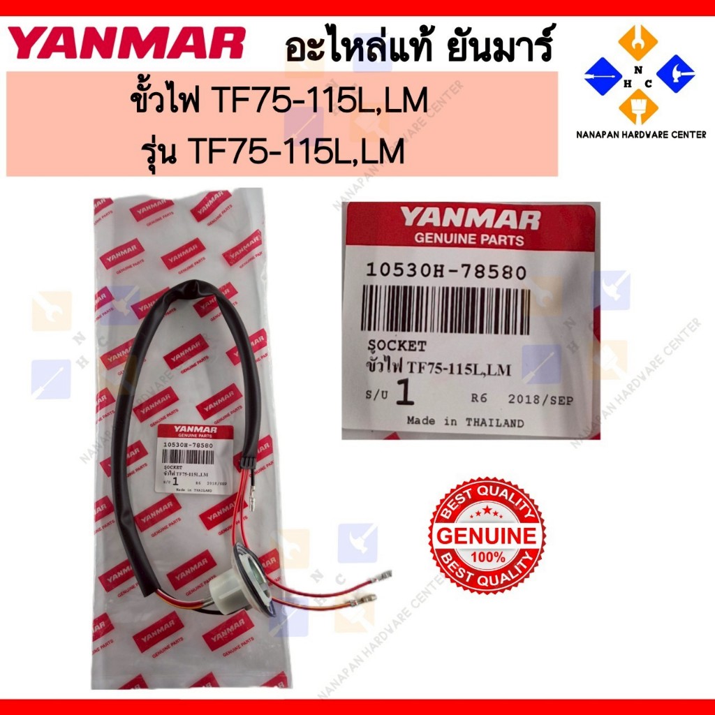 YANMAR ชุดขั้วไฟ ยันมาร์ TF75-115 L,LM SOCKET (10530H-78580)