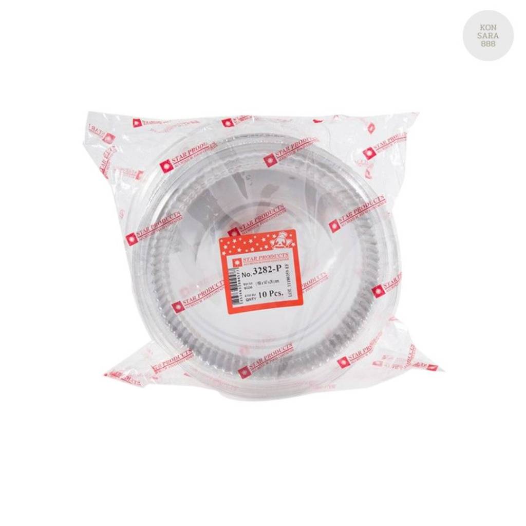 ( ขายยกลัง ) ถาดฟอยล์ ถ้วยฟอยล์สตาร์โปรดักส์ 3282-P พร้อมฝา มี 25 แพ็ค แพ็คละ 10 ชิ้น 004577 - รูปที่ 2