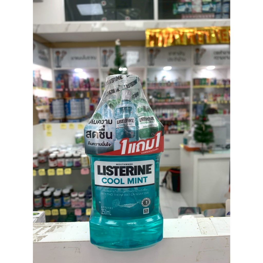Listerine แพ็คคู่ coolmint+freshburst 250ml