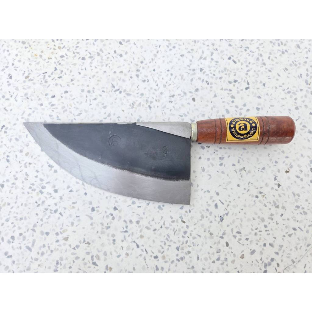 มีดแล่เนื้อหมู มีดปาดหมู ด้ามไม้ มี3ขนาด ทำจากใบเลื่อยแท้ อรัญญิกแท้ ใช้ดี แข็งแรง ทนทาน พร้อมส่ง - รูปที่ 3