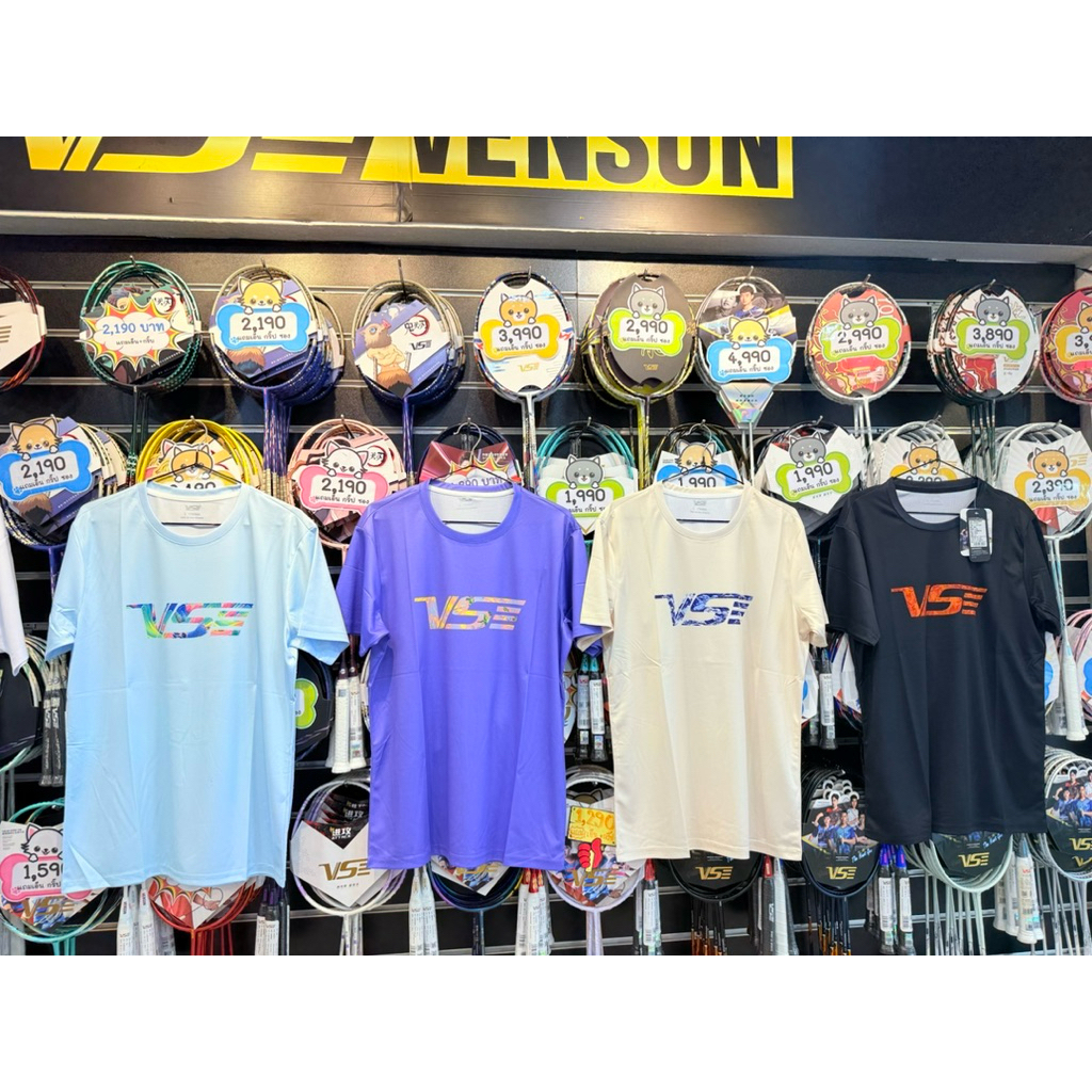 🎊VS VENSON เสื้อกีฬาแบดมินตัน VT-5133